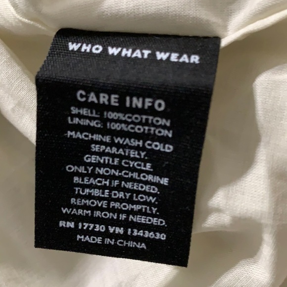 (L)- Who What Wear Women's Polka Dot Balloon Long Sleeve Tie-Back Dress‎ - Picture 7 of 9